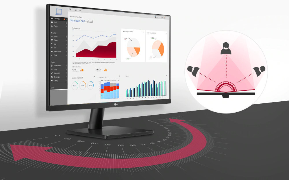 Monitor LG 24MP500-B 24 1920x1080px IPS ceiklokrystaliczna matryca LG