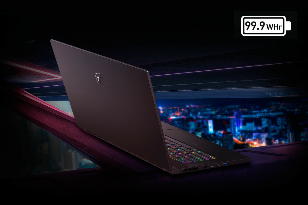 Laptop MSI Stealth GS66 12UH 15.6 IPS 240Hz i9-12900H 32GB SSD 1TB GeForce RTX3080 Windows 11 Home bateria