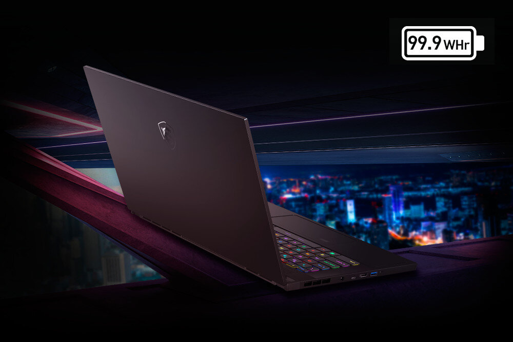 Laptop MSI Stealth GS66 15.6 IPS 240Hz i9-12900H 32GB SSD 1TB GeForce RTX3070Ti Max-Q Windows 11 Home bateria