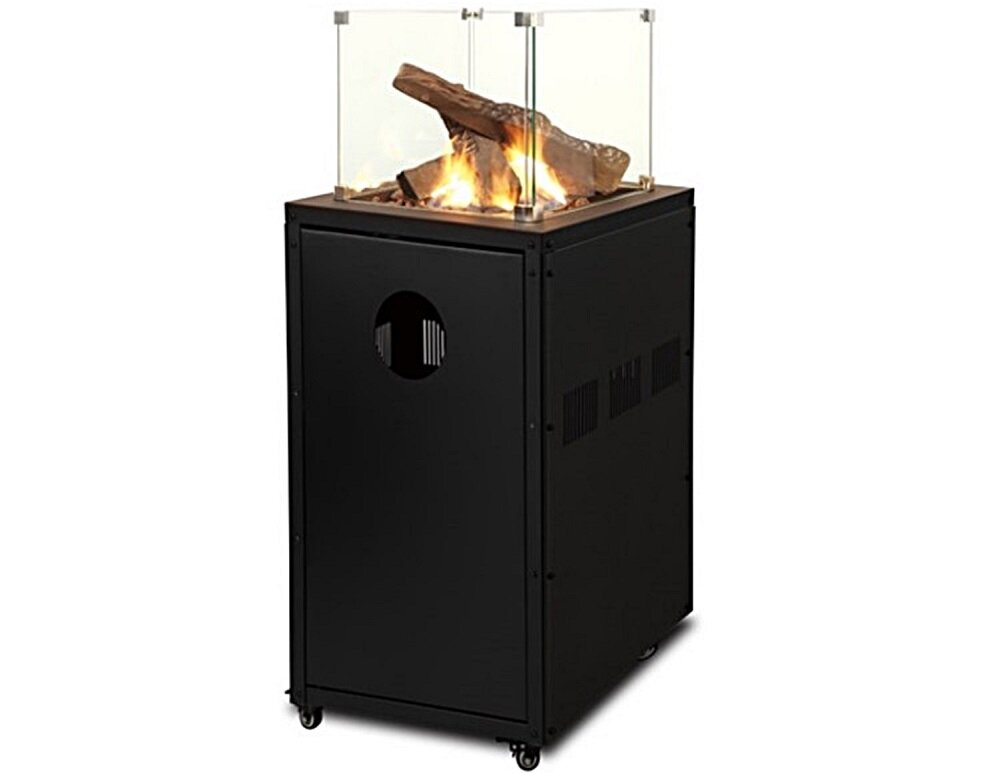 Ogrzewacz tarasowy LANDMANN VM8382 Rozgrzewa ogród Światło ciepło styl Stylowy design Piękny płomień bezpieczeństwo Kółka Łatwa obsługa