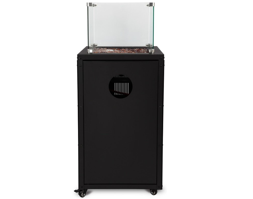 Ogrzewacz tarasowy LANDMANN VM8382 Rozgrzewa ogród Światło ciepło styl Stylowy design Piękny płomień bezpieczeństwo Kółka Łatwa obsługa