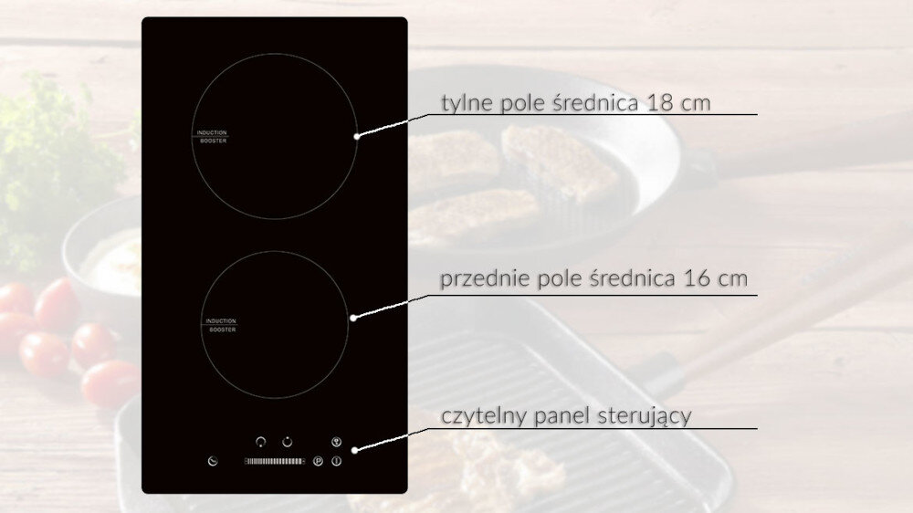 Płyta indukcyjna MPM 30-IM-10 funkjce blokada timer