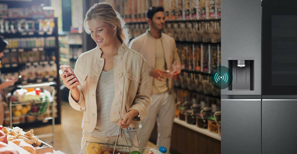 LODÓWKA LG GSXV90MCAE aplikacja LG ThinQ™