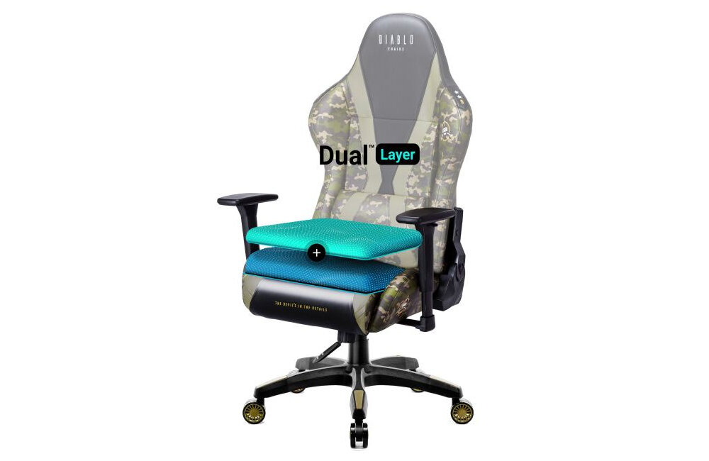 Fotel DIABLO CHAIRS X-Horn 2.0 poduszki wypelnienie pianka