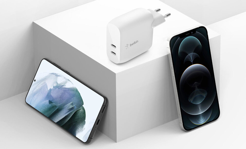 Ładowarka sieciowa BELKIN WCB006VFWH 40W Biały design wygląd kolor kompaktowy rozmiar
