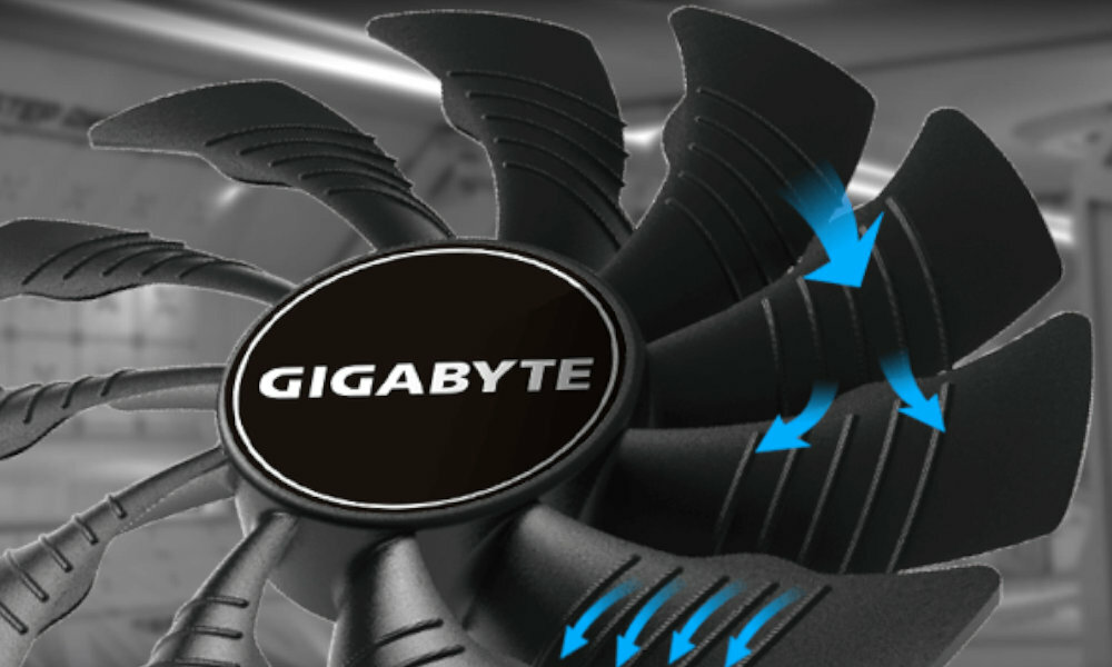 GIGABYTE GeForce RTX 2060 Windforce 12GB OC wentylator
