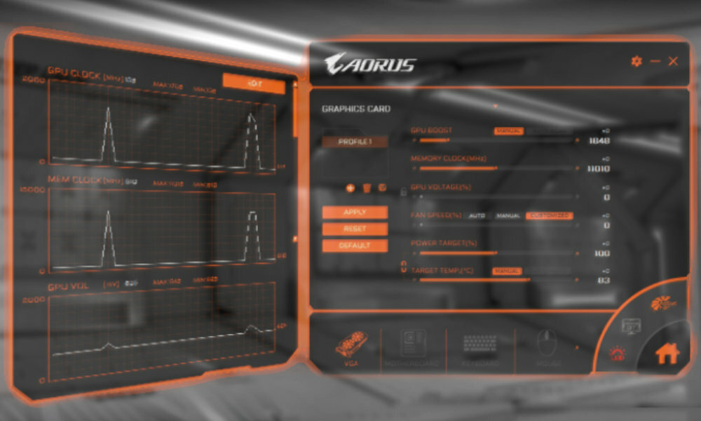 GIGABYTE GeForce RTX 2060 D6 12GB aplikacja