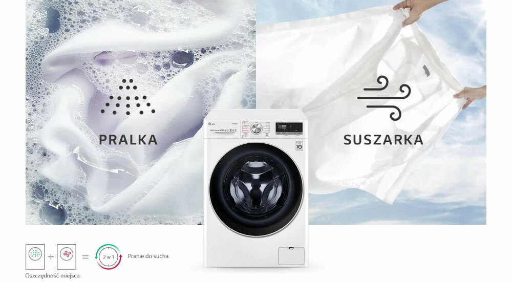 Pralko-suszarka LG F4DV508S1E 2w1 pralka i suszarka