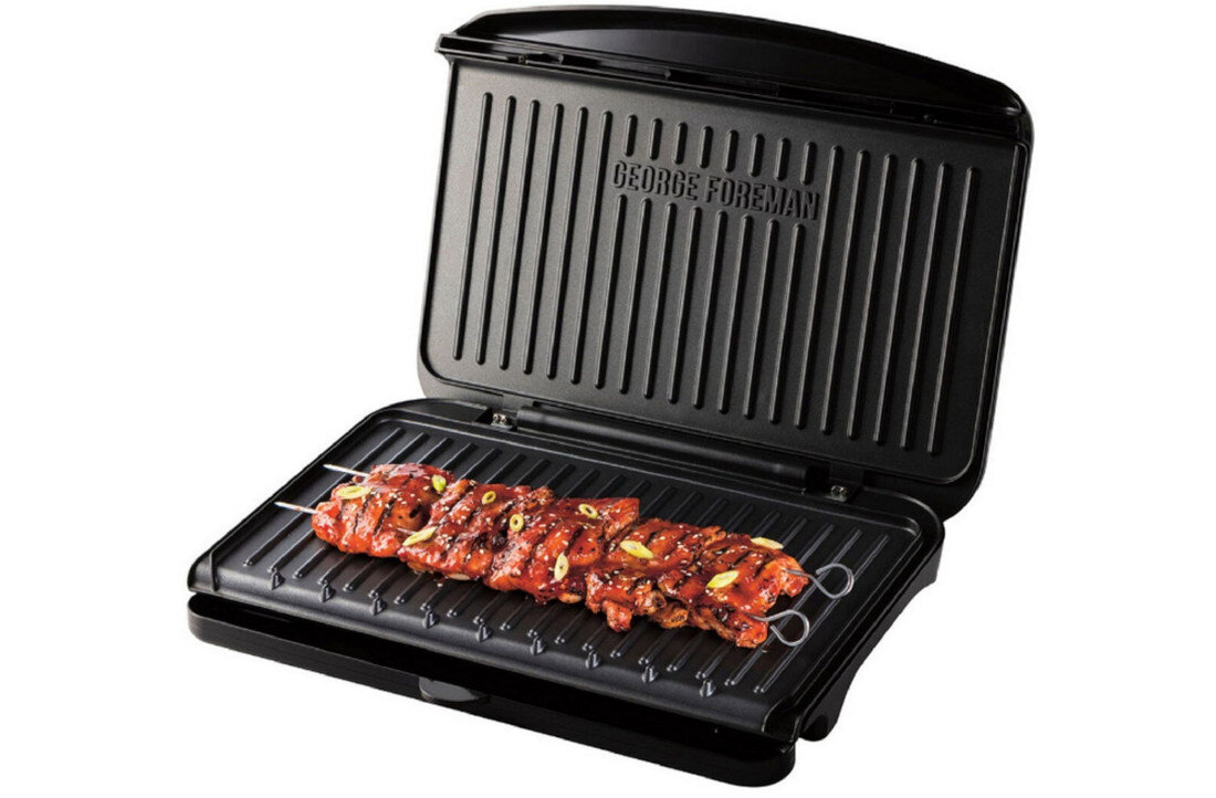 Grill elektryczny GEORGE FOREMAN 25820-56 Fit panini mieso mozliwosci wybor grillowanie moc 2400W