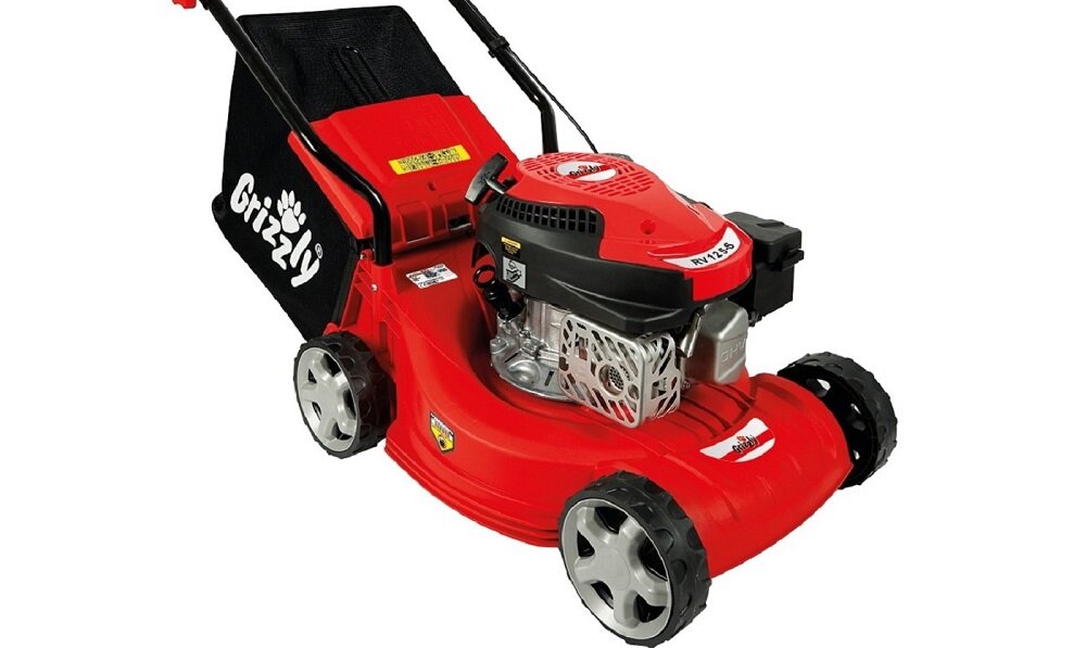 Kosiarka spalinowa GRIZZLY BRM4013 - regulacja wysokosci  