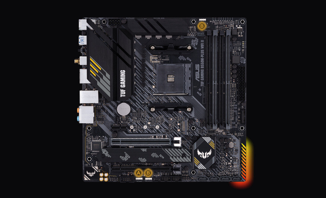 Płyta główna ASUS TUF Gaming B550M-Plus WiFi II - ASUS Aura