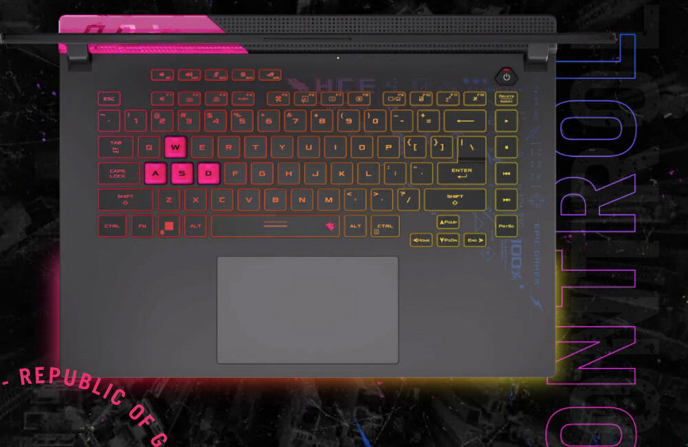 Laptop ASUS Rog Strix G15 G513 - klawiatura