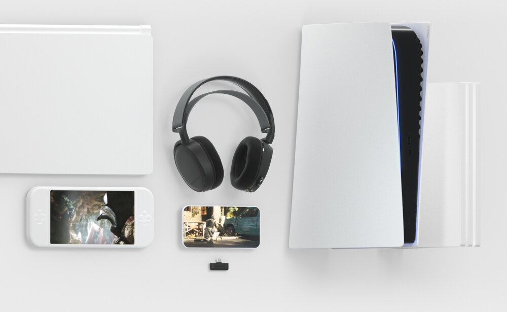 Słuchawki STEELSERIES Arctis 7+ bezprzewodowa radiowa lacznosc