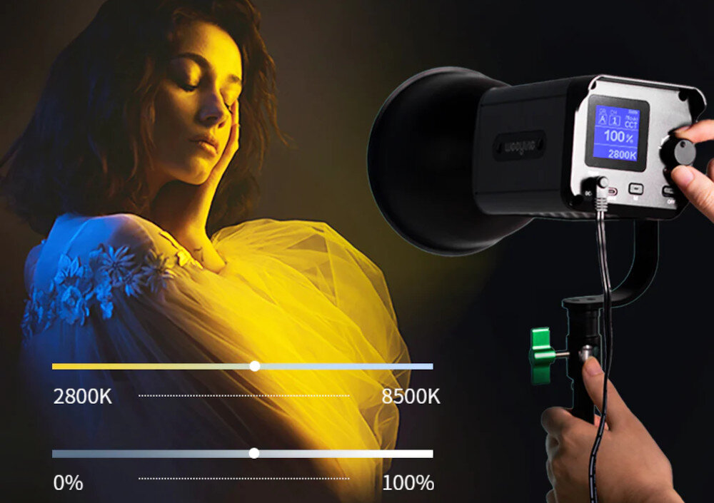 Lampa studyjna LED WEEYLITE Ninja 200 parametry jasność temperatura barwa