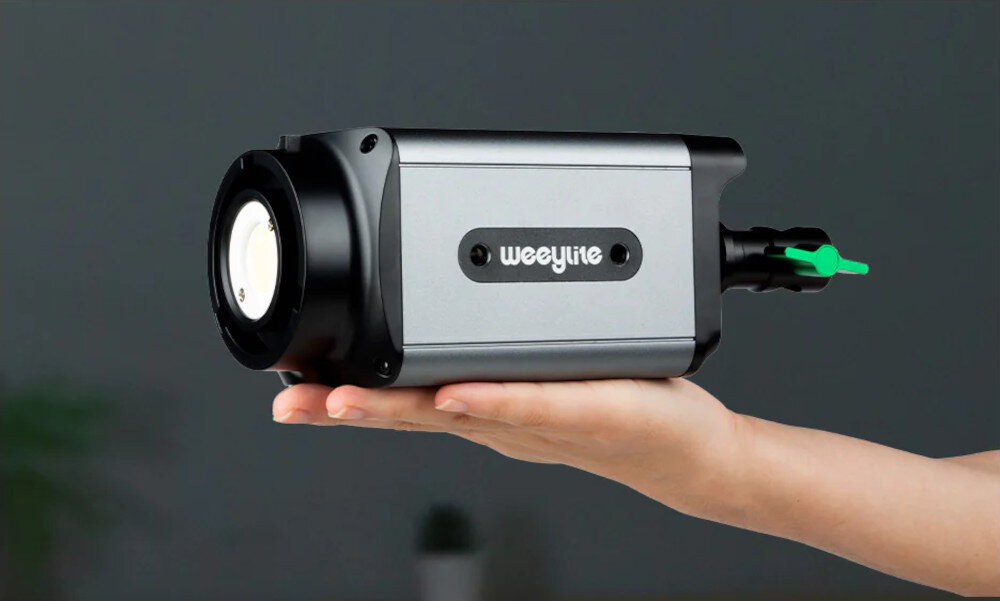 Lampa studyjna LED WEEYLITE Ninja 200 wymiary waga obrót głowica