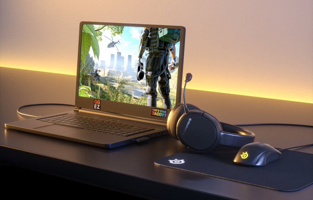 Słuchawki STEELSERIES Arctis 1 (PlayStation 5) przyciski