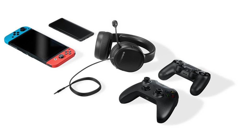 Słuchawki STEELSERIES Arctis 1 (PlayStation 5) zlacze jack