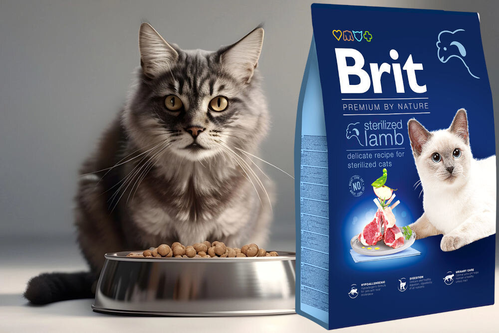 Karma dla kota BRIT Premium by Nature Sterilized Jagnięcina 8 kg sklad zywienie