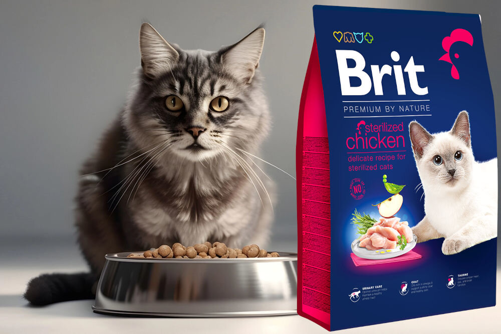 Karma dla kota BRIT Premium By Nature Sterilized Kurczak 1,5 kg sklad zywienie