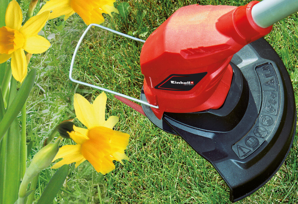Podkaszarka akumulatorowa EINHELL GC-CT 18-24 Li Solo oslona kwiatowa Flowerguard