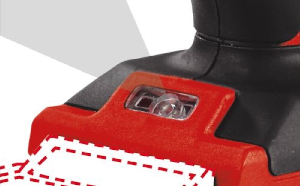 Wiertarko-wkrętarka EINHELL TC-CD 18-35 Li-Solo zintegrowana lampa LED dobre oswietlenie miejsca pracy wydajnie bezpiecznie komfort efektywnosc praktyczne rozwiazanie
