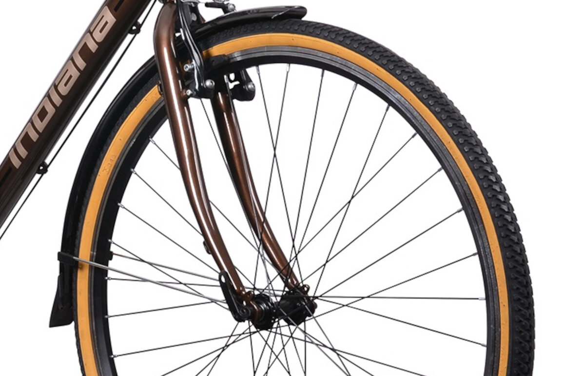 Rower miejski INDIANA Storica 140 3B przyczepność piasty obręcze opony koła