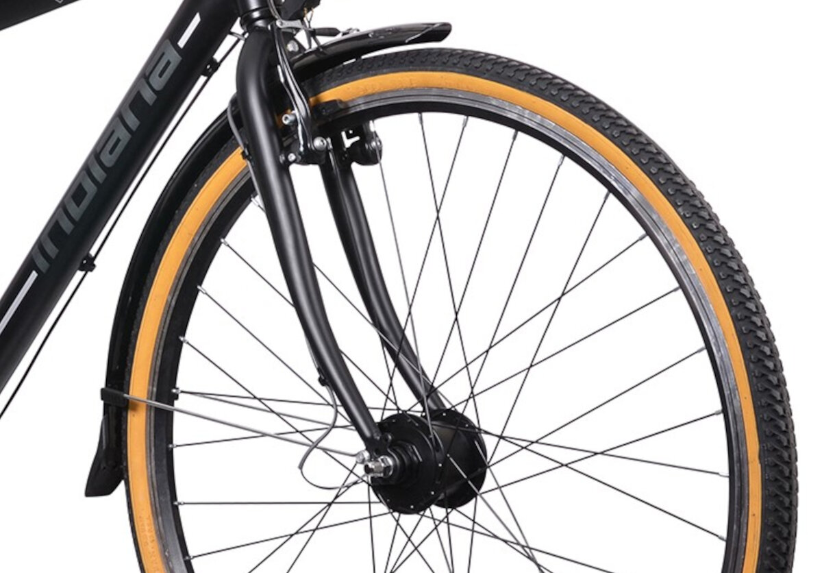 Rower miejski INDIANA Storica 130 7B przyczepność piasty obręcze opony koła