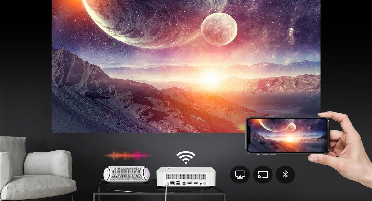 Projektor LG PF610P Pilot sterujący