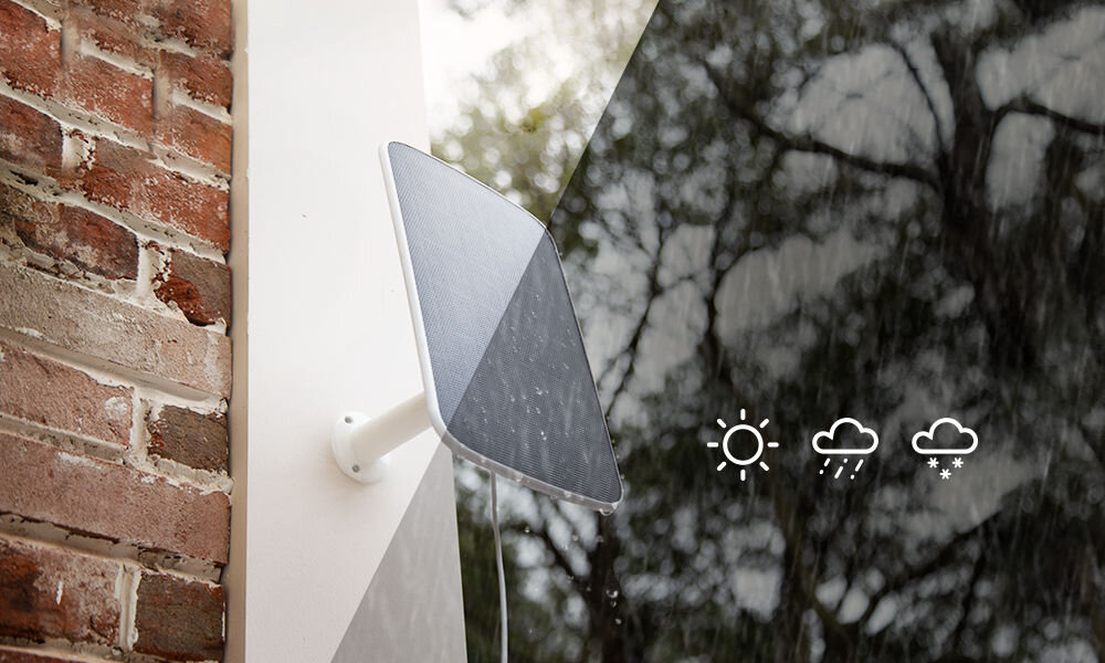 Panel fotowoltaiczny EZVIZ CS-CMT-Solar Panel-D rama śruby odporność na pył wodę słońce temperatury