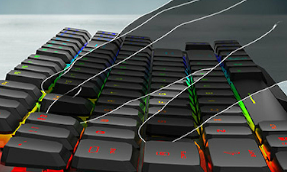 MSI GK50 Low Profile TKL lewy