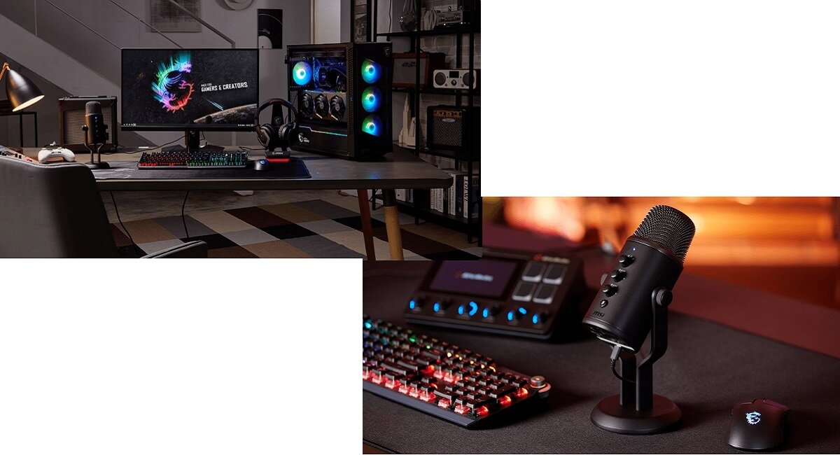Mikrofon MSI Immerse GV60 Streaming MIC Sprawdzi się do streamingowania