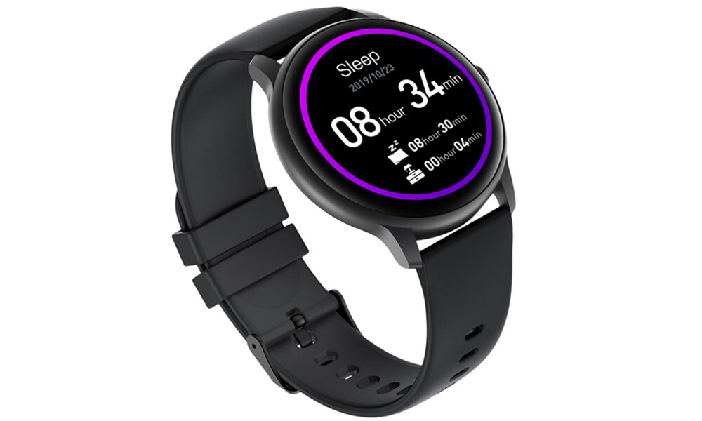 Smartwatch IMILAB KW66 ekran bateria czujniki zdrowie sport pasek ładowanie pojemność rozdzielczość łączność sterowanie krew puls rozmowy smartfon aplikacja