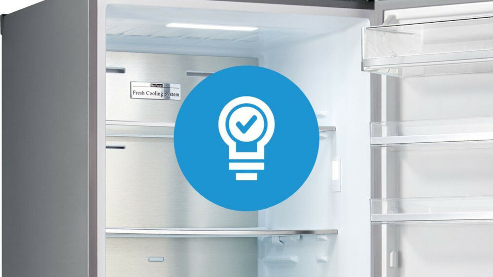 LODÓWKA MIDEA MDRB438FGE28 3D LED oświetlenie