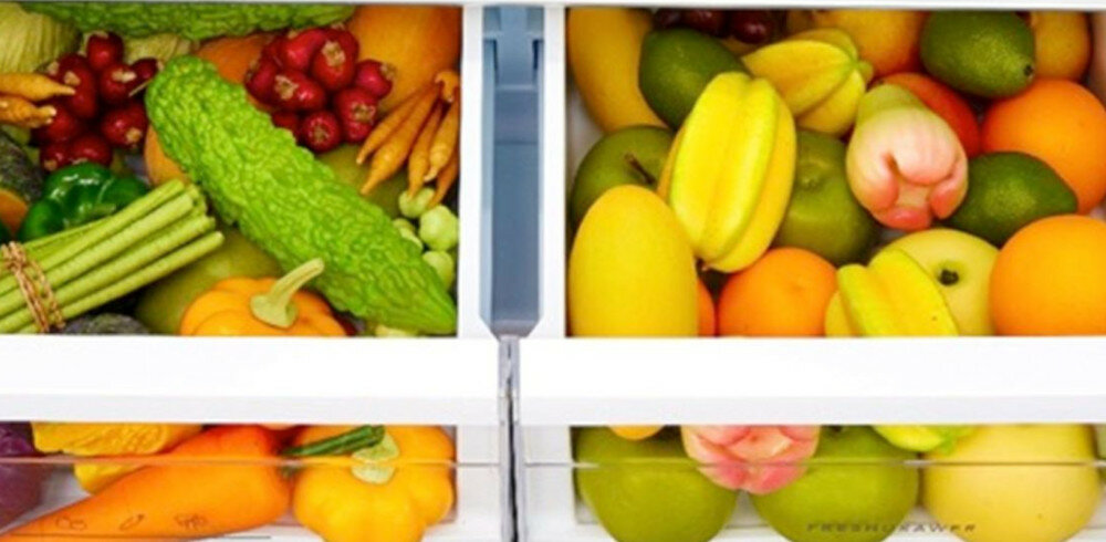 LODÓWKA MIDEA MDRB438FGE28 3D szuflada na warzywa i owoce