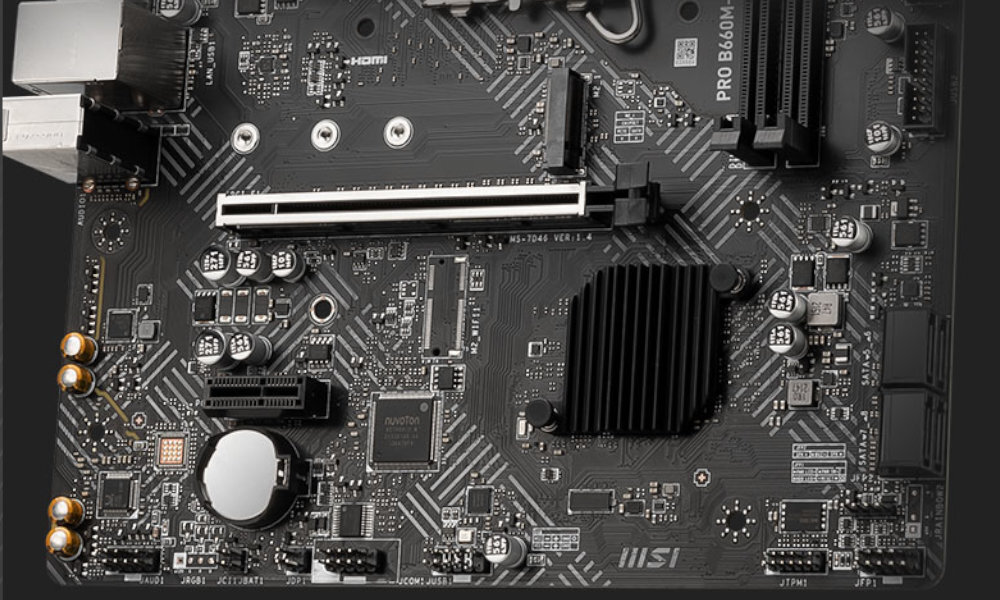 MSI Pro B660M.E DDR4 bok