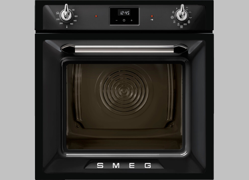 Piekarnik SMEG SOP6900TN Elektryczny Czarny czarny design nowoczesny luksusowy kolor kolorystyka przeszklone