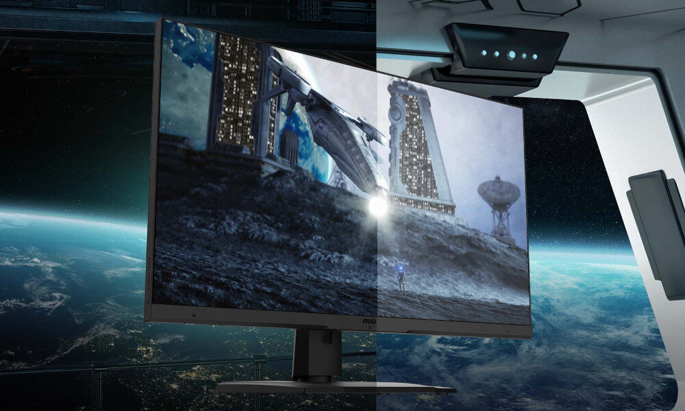 Monitor MSI MPG Optix MPG321UR-QD ergonomia podstawa regulacja wzrok ochrona jasność