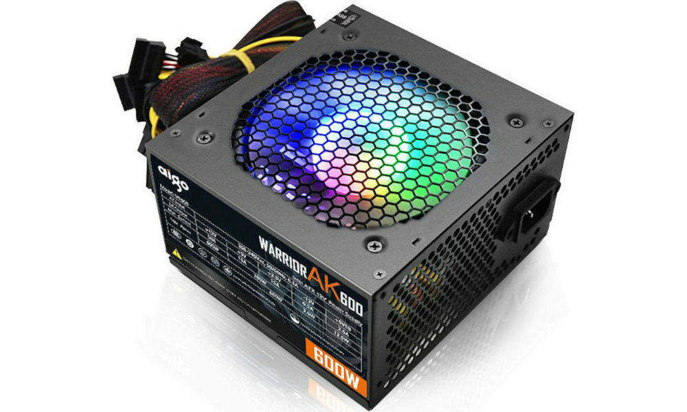 DARKFLASH AK600 RGB 600W wentylator front