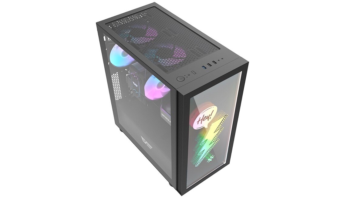 Obudowa DARKFLASH DK210 Graffiti Design i wymiary
