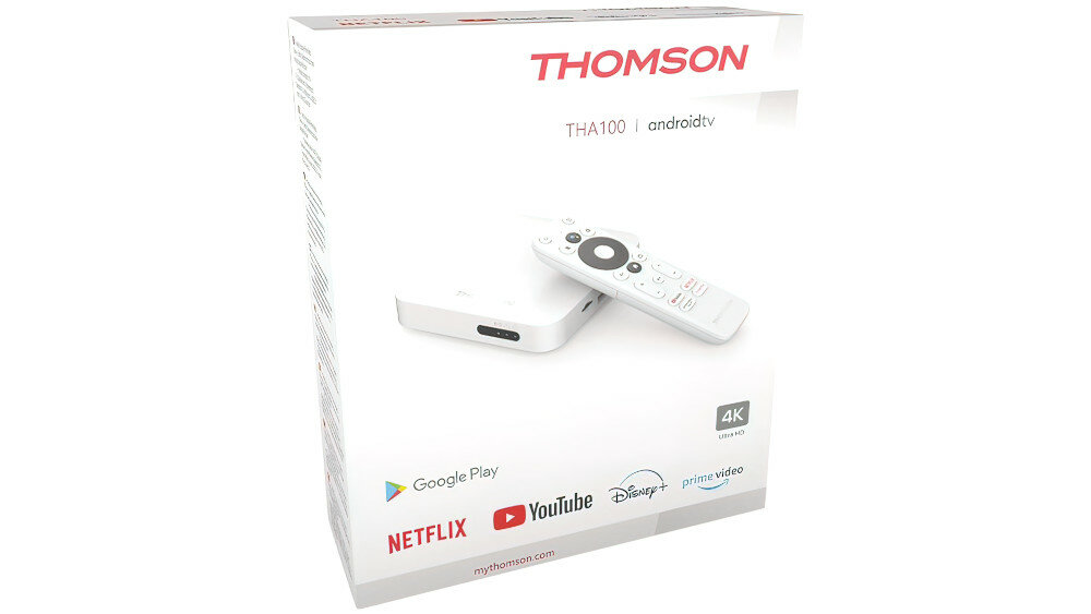 Odtwarzacz multimedialny THOMSON 4K Android TV Box - łączność