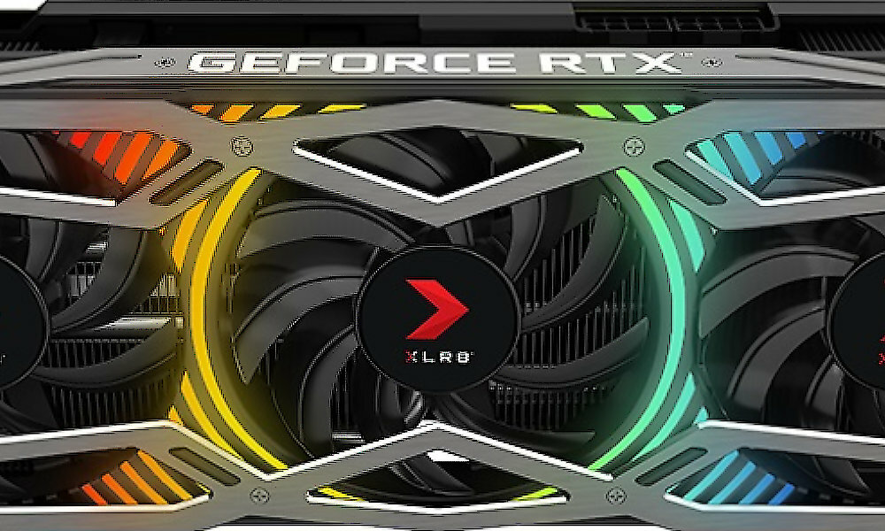 GeForce RTX 3070 Ti  wentylatory skos