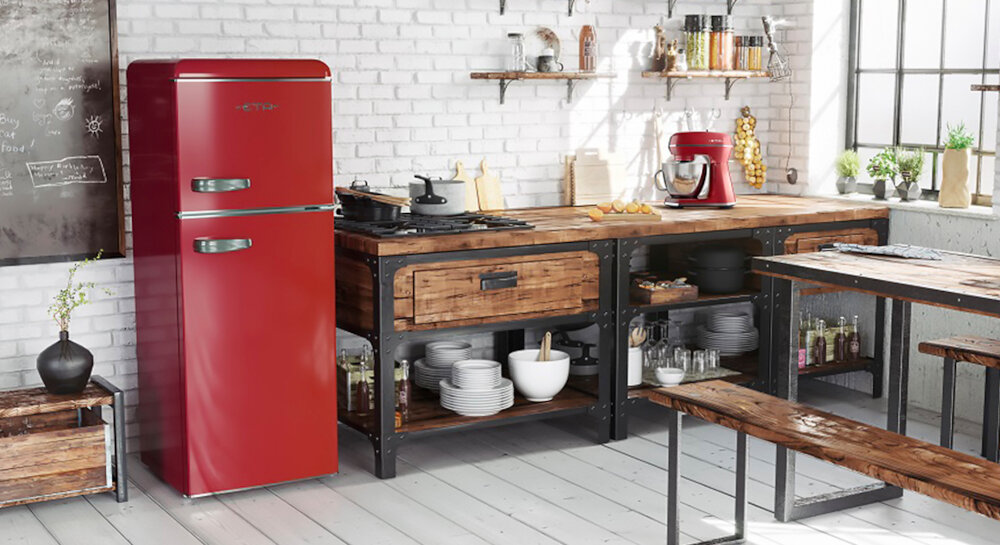 LODÓWKA ETA STORIO 253490030E RETRO wizualizacja