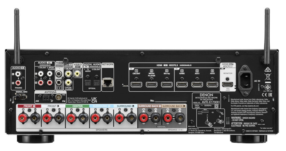 Kino domowe DENON HTS-X1700 + WILSON Raptor 7/1/Vocal  - radio