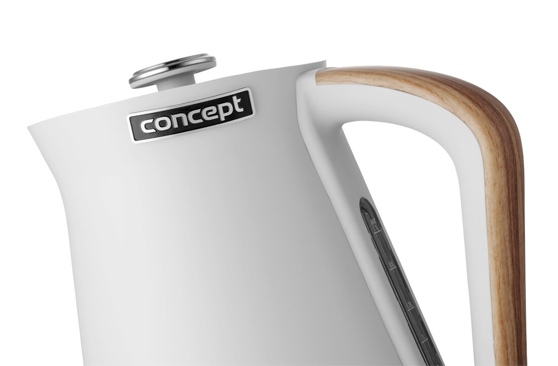 Czajnik CONCEPT Nordic RK3312 Bialy potrojny system bezpieczenstwa antyposlizgowe nozki