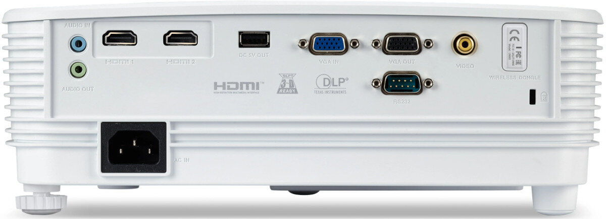 Projektor ACER P1157i złącza porty podłączenie
