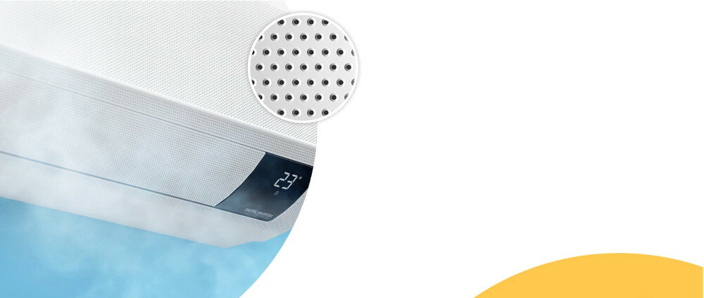 KLIMATYZATOR SPLIT SAMSUNG WINDFREE technologia mikro otwory komfort świeże powietrze