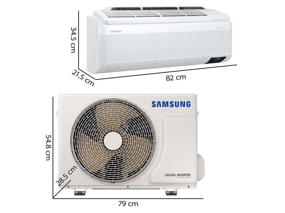 Klimatyzator SAMSUNG Split WindFree Pure 1.0 AR12AXKAAWKN-EU z usługą montażu