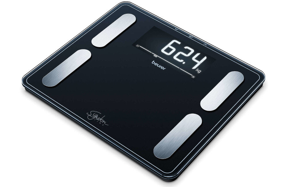 Waga łazienkowa BEURER SignatureLine BF 410 Czarny Wysoka nośność Maksymalna nośność Dokładność pomiaru Funkcja automatycznego włączania ważenie samoczynnie się wyłącza