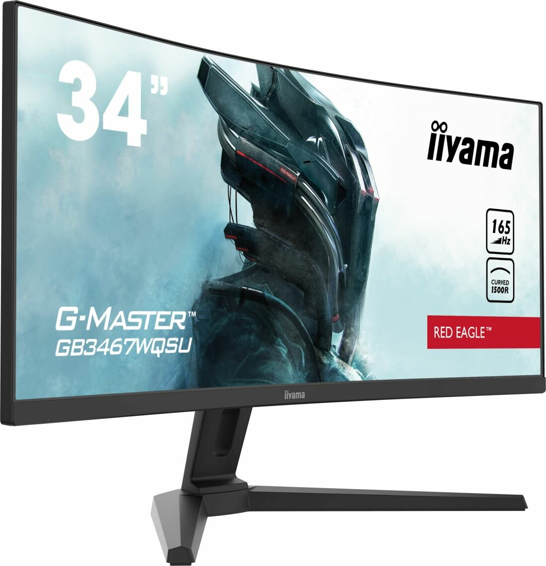 Monitor IIYAMA G-Master GB3467WQSU-B1 skos lewy