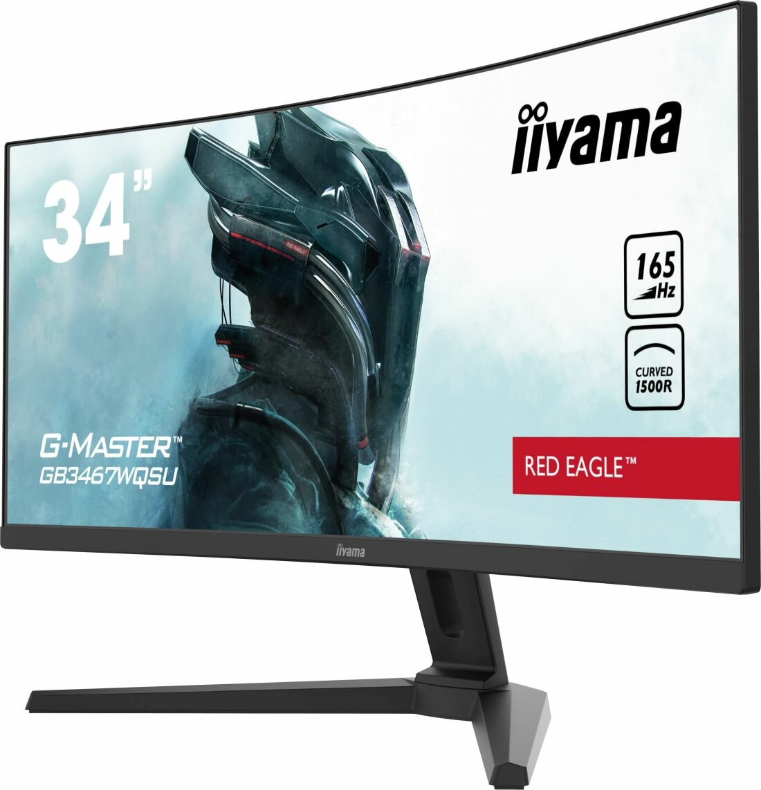Monitor IIYAMA G-Master GB3467WQSU-B1 skos prawy